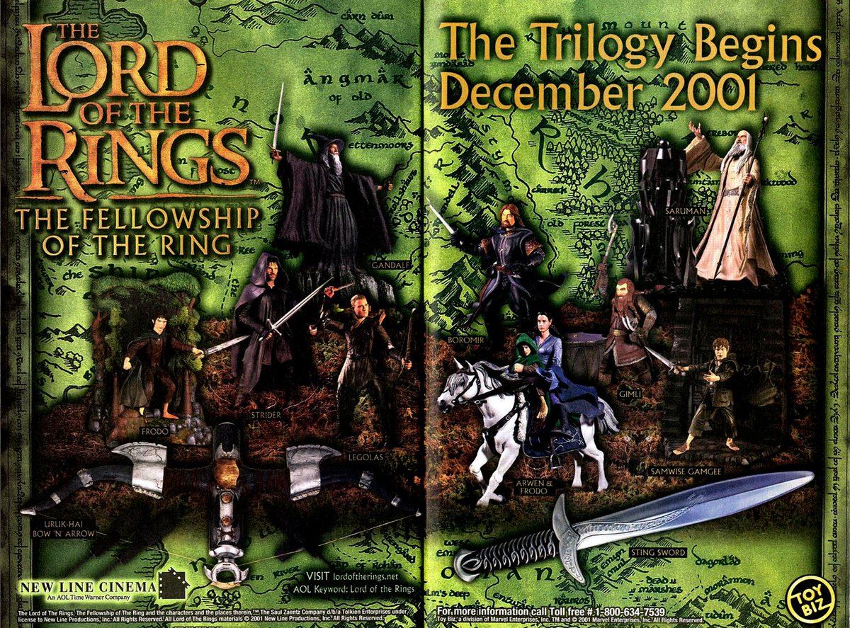 comicbookads's tweet photo. Lord Of The Rings Toys Ad 2001
The Trilogy Begins December 2001

#sting #gandalf #lotr #aol #toybiz #comicbookads https://t.co/lt151afvOP