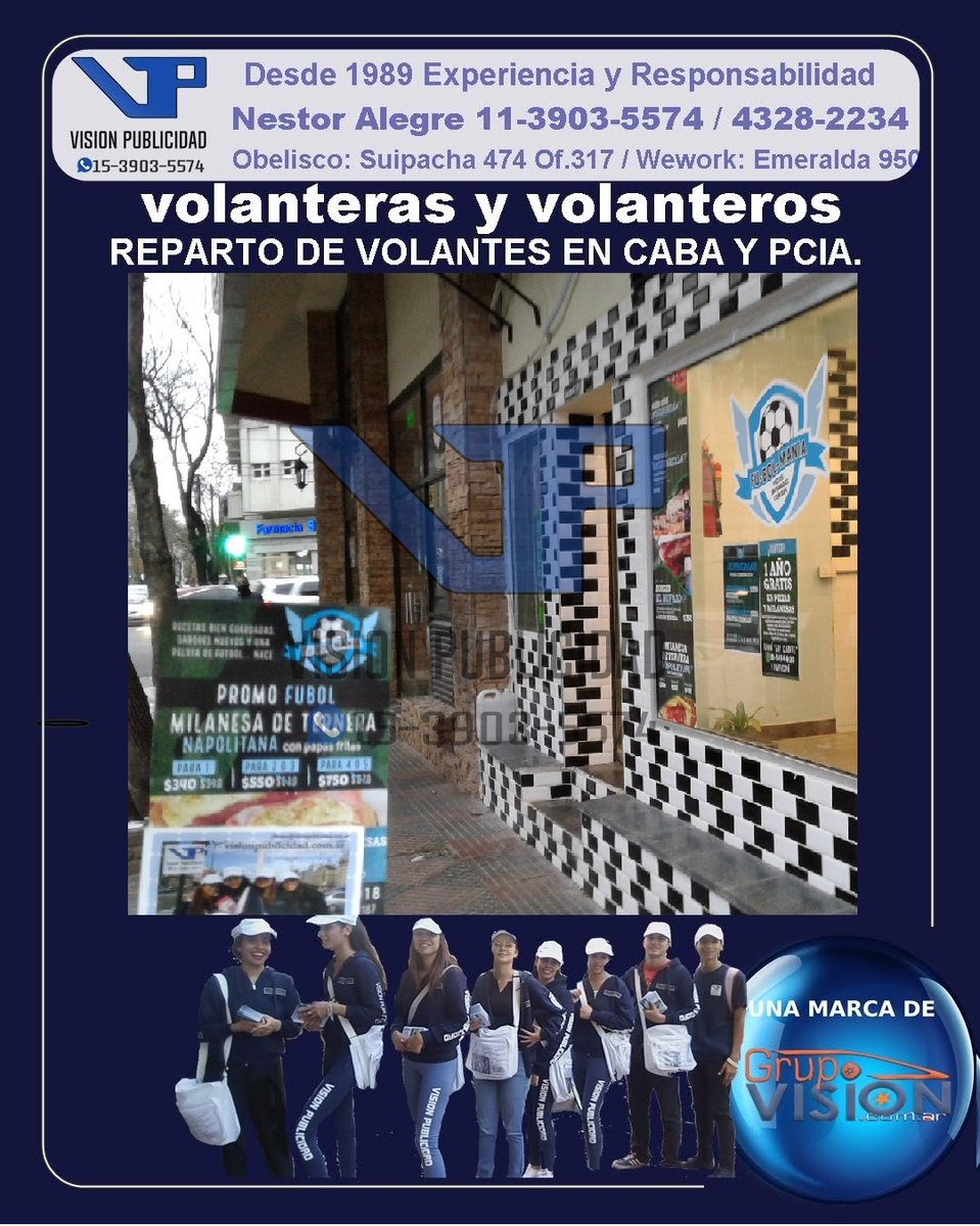 VisionPublicid5's tweet photo. visionpublicidadok
Nestor 🌎www visionpublicidad https://t.co/43tfHqdYMT
Whats:📲 https://t.co/6GZq934evE
Obelisco: Suipacha 472 of.317 de linea:☎ 4328-2234📞
Wework: Esmeralda 950 📨info@volanteros https://t.co/43tfHqdYMT
🌎www volanteros https://t.co/43tfHqdYMT https://t.co/FtWnglf9lY