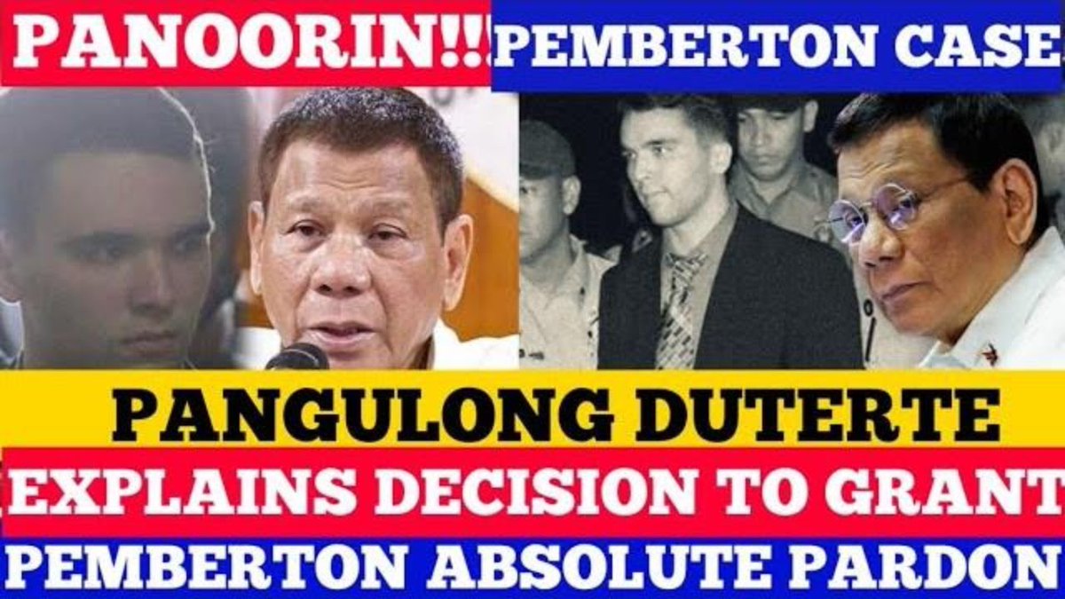 reaksyontv's tweet photo. Check out my latest video "ABSOLUTE PARDON KAY PEMBERTON IPINALIWANAG NI PANGULONG DUTERTE"

Watch Now: https://t.co/2kSn1qyQR9

(Posted via https://t.co/J8kBglisUu) https://t.co/8HfSr5KSzu