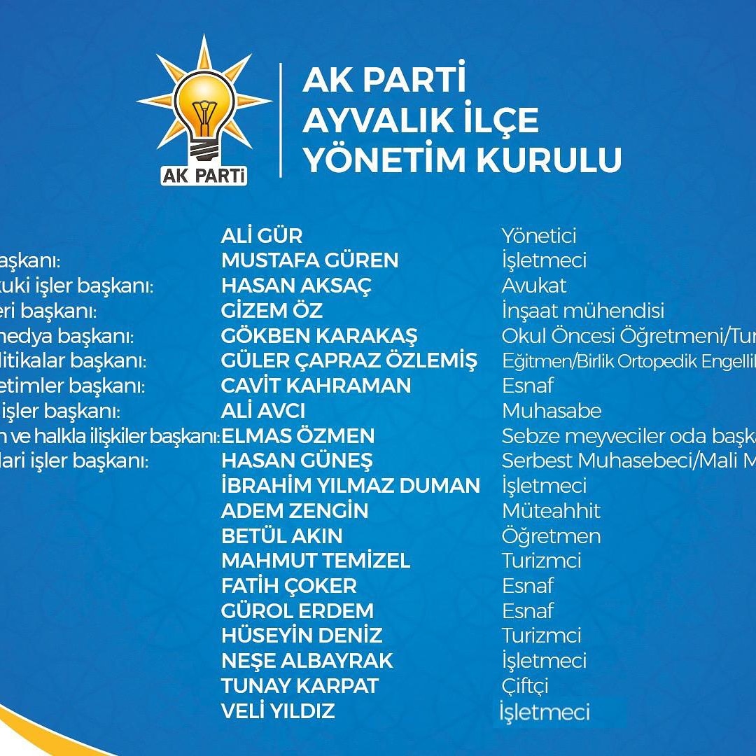 Akparti Ayvalık Kadın Kolları (@Akpartiayv2053) / Posts / X