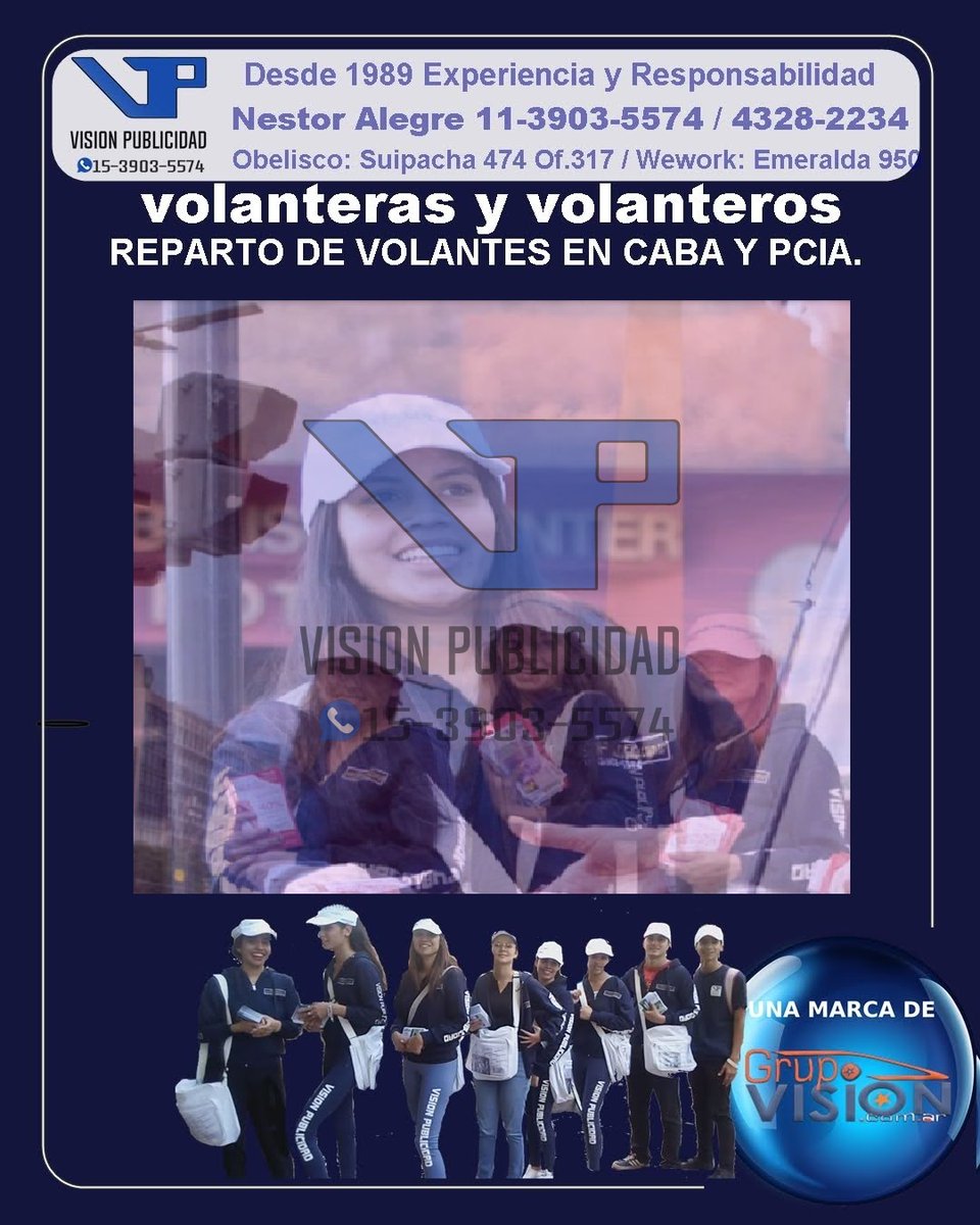 VisionPublicid5's tweet photo. visionpublicidadok
Nestor 🌎www visionpublicidad https://t.co/43tfHqdYMT
Whats:📲 https://t.co/6GZq934evE
Obelisco: Suipacha 472 of.317 de linea:☎ 4328-2234📞
Wework: Esmeralda 950 📨info@volanteros https://t.co/43tfHqdYMT
🌎www volanteros https://t.co/43tfHqdYMT https://t.co/3TArHzylA1