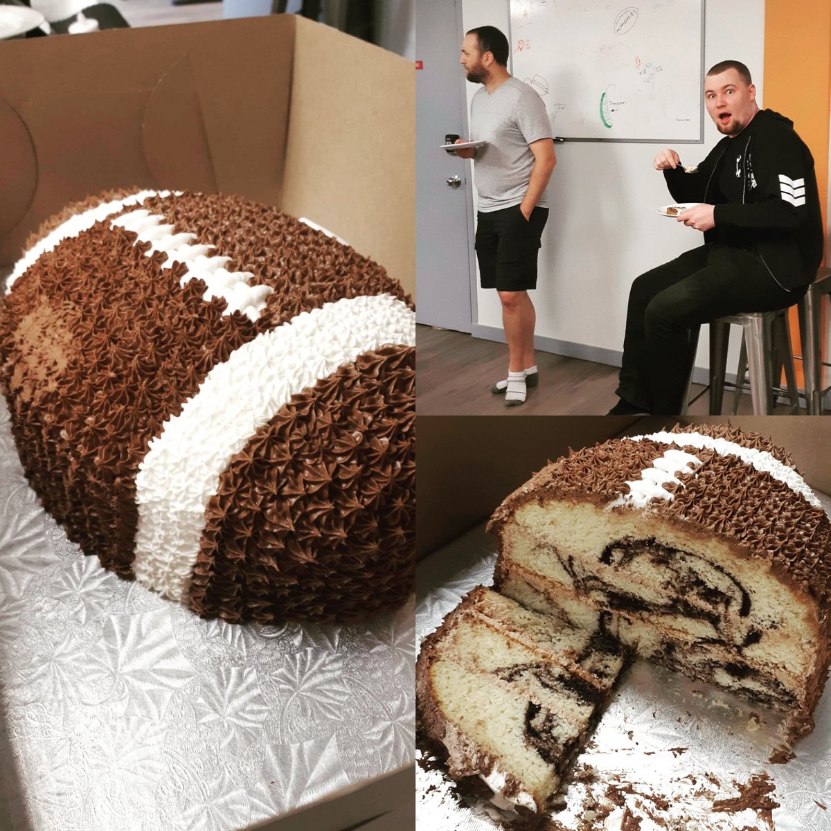 snowedinstudios's tweet photo. The lucky few who were at the office today got to enjoy this delicious cake from @cakelady1234! I'm jealous!
#snowedin #behindthescenes #kwsfamily #gamedev #cake #ottawa #ottcity https://t.co/mKwSBLhJRz