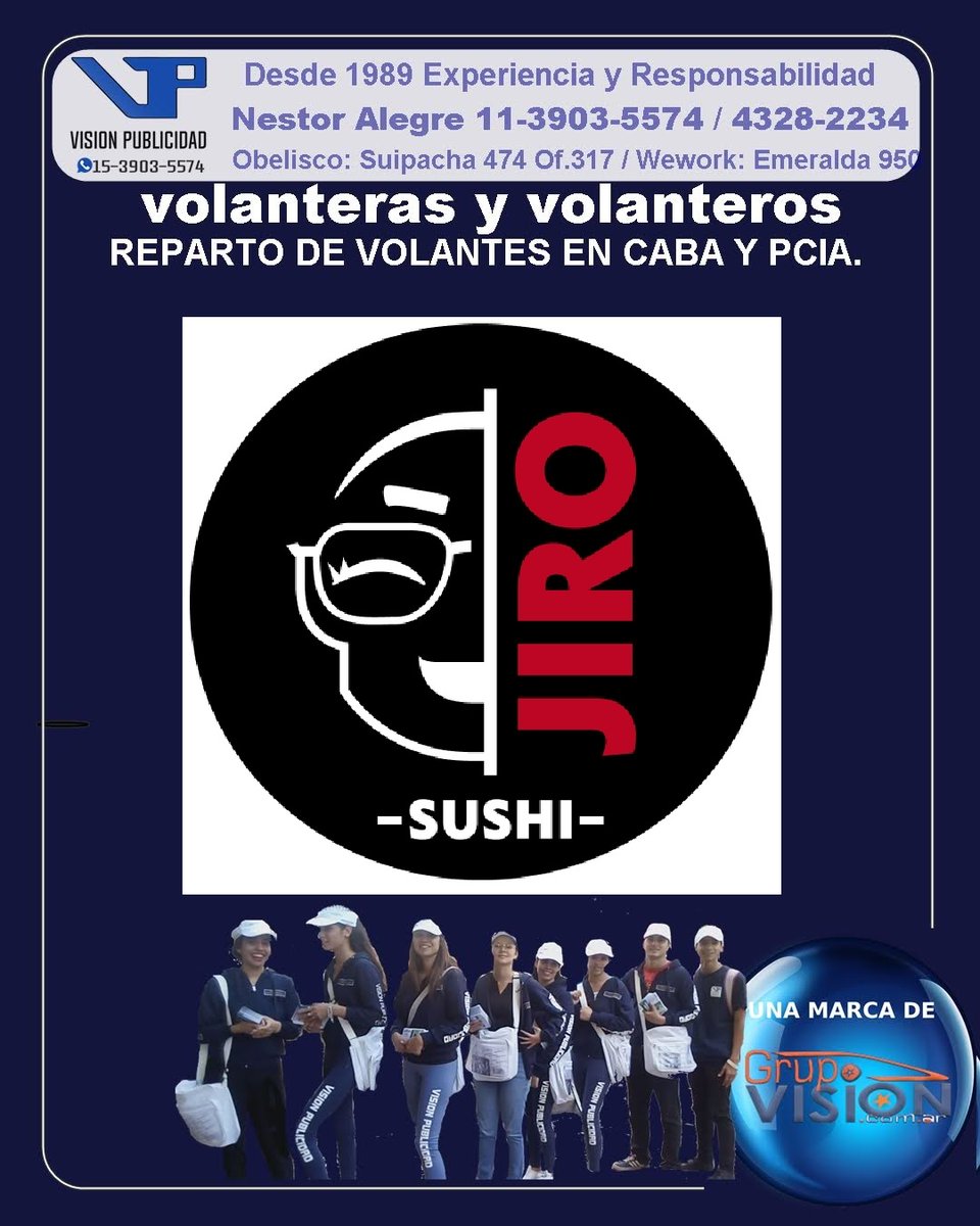 VisionPublicid5's tweet photo. visionpublicidadok
Nestor 🌎www visionpublicidad https://t.co/43tfHqdYMT
Whats:📲 https://t.co/6GZq934evE
Obelisco: Suipacha 472 of.317 de linea:☎ 4328-2234📞
Wework: Esmeralda 950 📨info@volanteros https://t.co/43tfHqdYMT
🌎www volanteros https://t.co/43tfHqdYMT https://t.co/3TArHzylA1