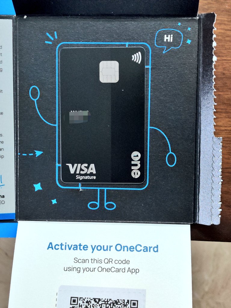 AnuragBindal's tweet image. Received my first Metal Card today. Activation: a breeze. The metal-feel, the weight: just so awesome. It's just another thing to have it. Love the placement of number and the whole design, even the Visa logo looks really cool. @GetOneCardIN @Visa #TeamMetal @OneCardHelp Thanks.