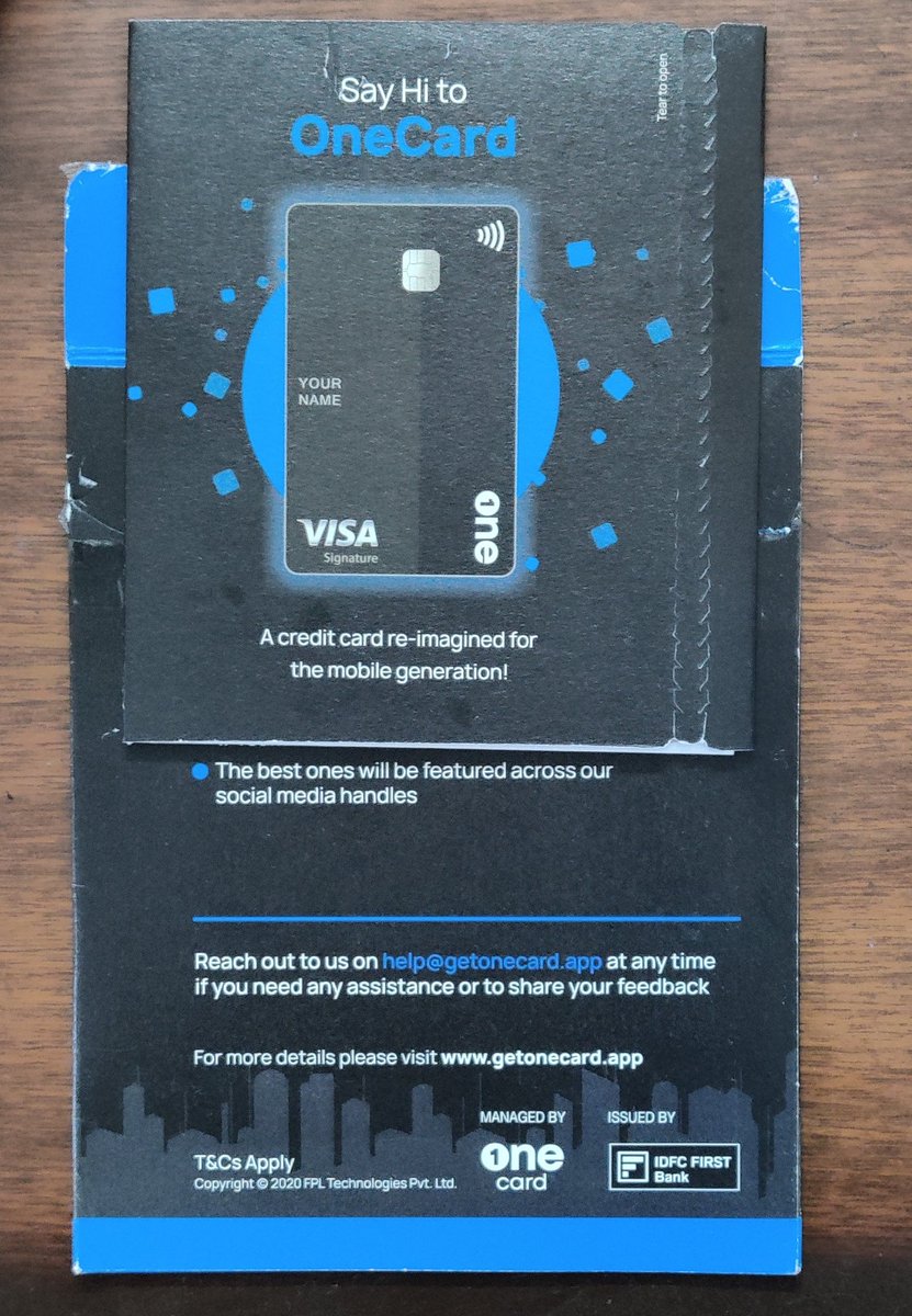 AnuragBindal's tweet image. Received my first Metal Card today. Activation: a breeze. The metal-feel, the weight: just so awesome. It's just another thing to have it. Love the placement of number and the whole design, even the Visa logo looks really cool. @GetOneCardIN @Visa #TeamMetal @OneCardHelp Thanks.