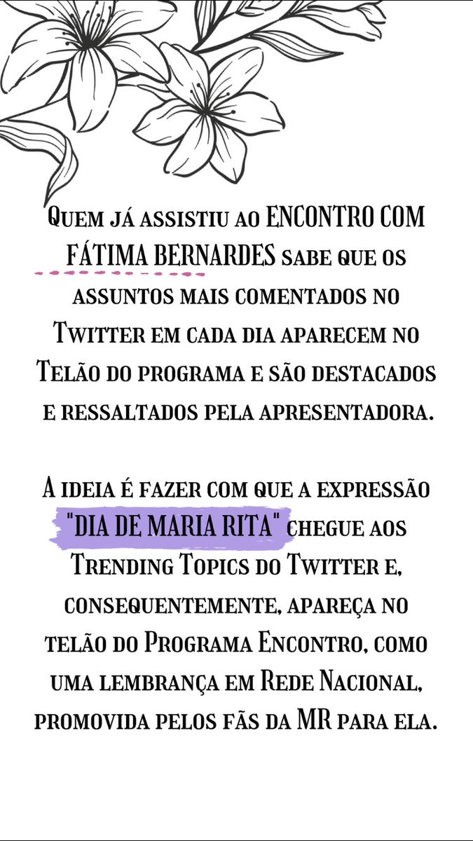 acessomariarita's tweet photo. #MR43 #9DiasComMariaRita
📌 ATENÇÃO!!!!!
Quem está junto com a gente nessa???
DIA DE MARIA RITA https://t.co/YRBvYuAChI