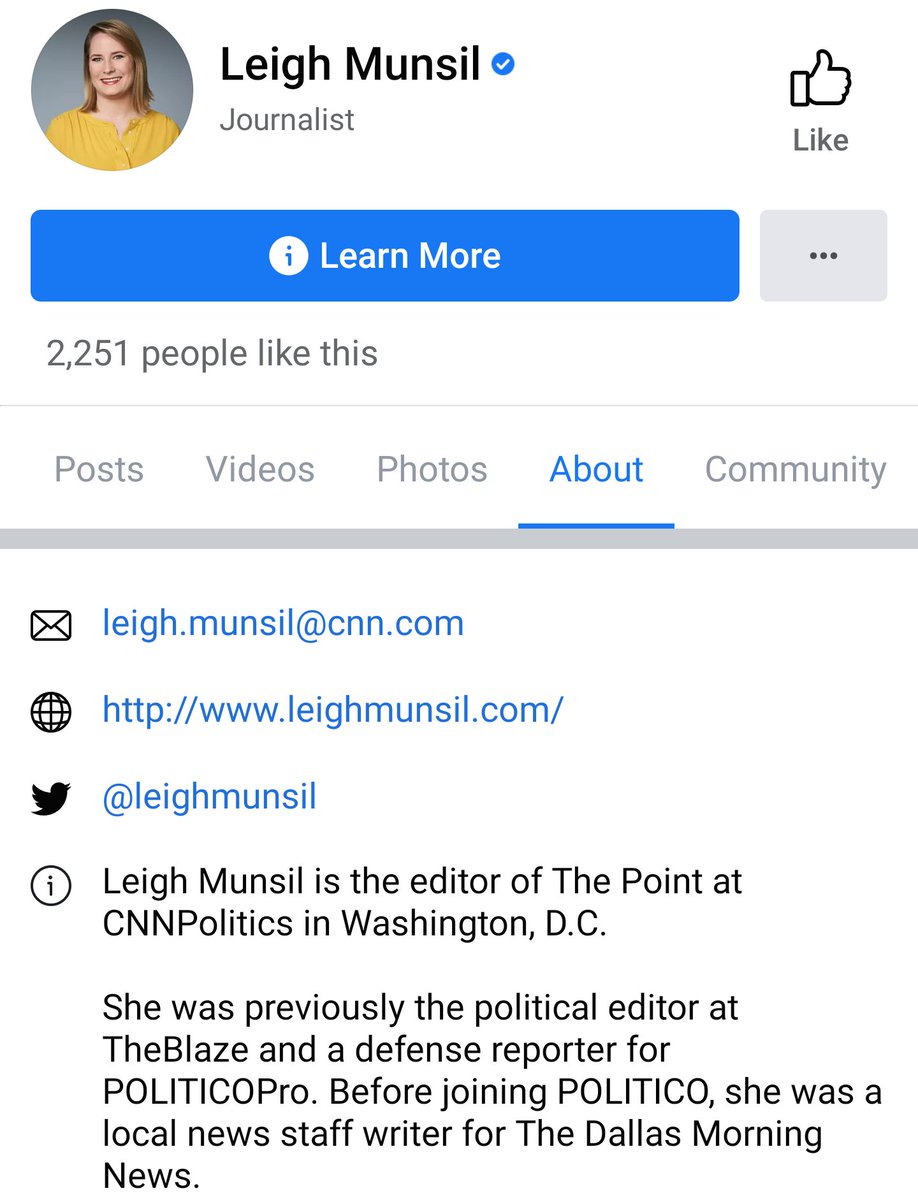 That person is Tracy Munsil's daughter, Leigh Munsil.Leigh, formerly the political editor at TheBlaze among other past posts, is currently the editor of CNN's The Point with Chris Cillizza.On the surface, I find this troubling.(Perhaps we should dig here more later.)/14