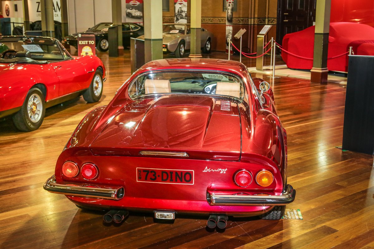 Motorclassica's tweet photo. #Motorclassica 2015 was a celebration for the #Dino nameplate, featuring numerous cars named in the honour of Enzo Ferrari’s son Alfredo, who died in 1956. This naming convention extended to the broader Fiat family, with Ferrari V6s fitted to limited runs of Coupes and Spyders. https://t.co/wkzXp5oC3D