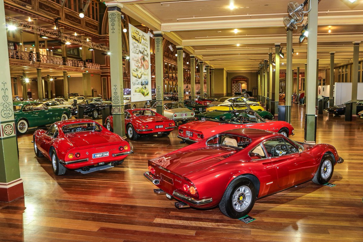 Motorclassica's tweet photo. #Motorclassica 2015 was a celebration for the #Dino nameplate, featuring numerous cars named in the honour of Enzo Ferrari’s son Alfredo, who died in 1956. This naming convention extended to the broader Fiat family, with Ferrari V6s fitted to limited runs of Coupes and Spyders. https://t.co/wkzXp5oC3D