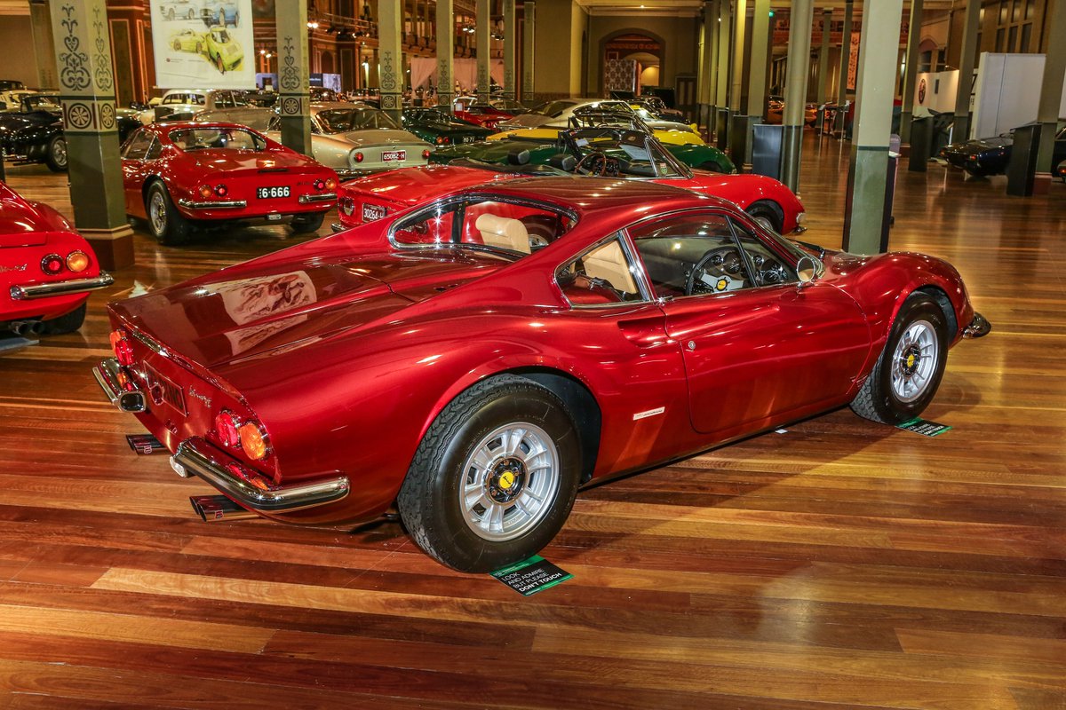 Motorclassica's tweet photo. #Motorclassica 2015 was a celebration for the #Dino nameplate, featuring numerous cars named in the honour of Enzo Ferrari’s son Alfredo, who died in 1956. This naming convention extended to the broader Fiat family, with Ferrari V6s fitted to limited runs of Coupes and Spyders. https://t.co/wkzXp5oC3D