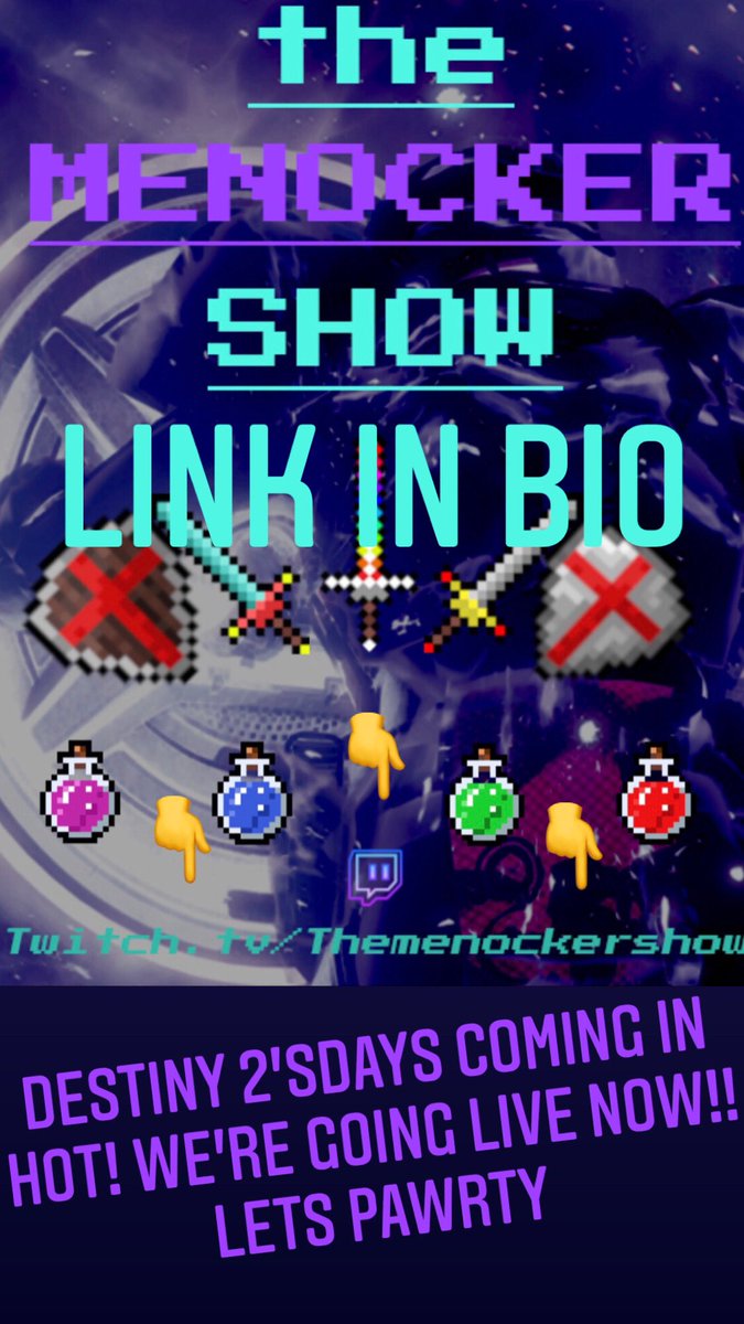 TheMenockerShow's tweet photo. Ok so we’re starting with #COD BUT it’s still Destiny 2’sdays so lets get litty! #twitchstreamer #TwitchAffilate #tltsol #thelasttensecondsoflife #metalgaming #themetalstreamingcommunity #clickheads #callofduty #nowlive #newstreamer https://t.co/GZQiQRK5dM