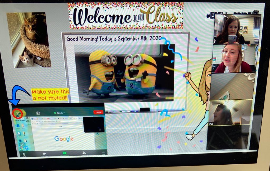 DrKyraYung's tweet photo. Y’all, school may look a little different, but our teachers proved once again that they are true heroes and can do “virtually” anything! #EBELionPRIDE #CPSBest https://t.co/Byq6BvLlJ3
