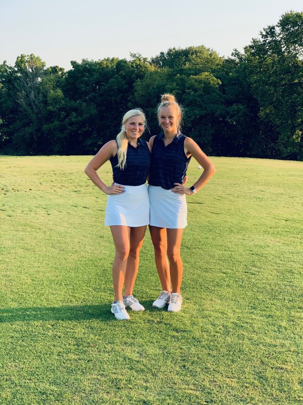 FCGirlsGolf2's tweet photo. ANOTHER SCHOOL RECORD BROKEN!!!! New school record of 154 for 9 holes!! Senior Camryn Brewer led with an even par 35 and senior Gracie Graf followed with 38. These girls ate something special.💙🤍 @FCHSAD @indianahsgolf https://t.co/JWQ347OuyO