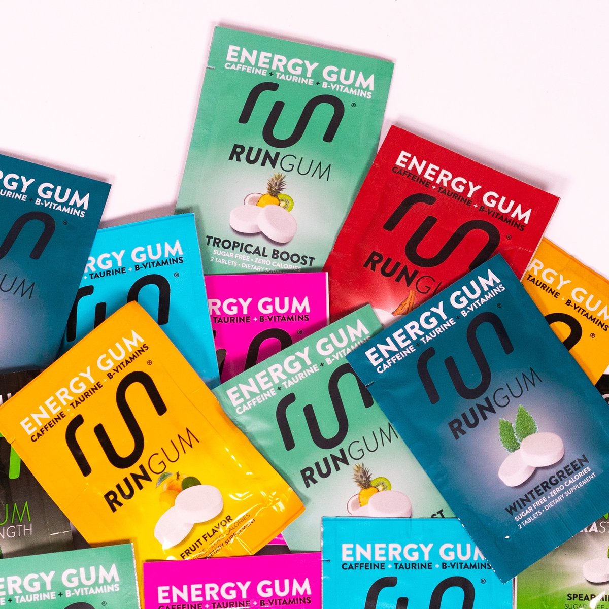 We think our new flavors look great in the lineup, don’t you? 🌈 ⠀
⠀
Which of these colors are you picking next to energize your week? ⬇️ ⠀
⠀
#rungum #runsquad #runtheday #tuesdaymotivation #thegangsallhere⠀
⠀