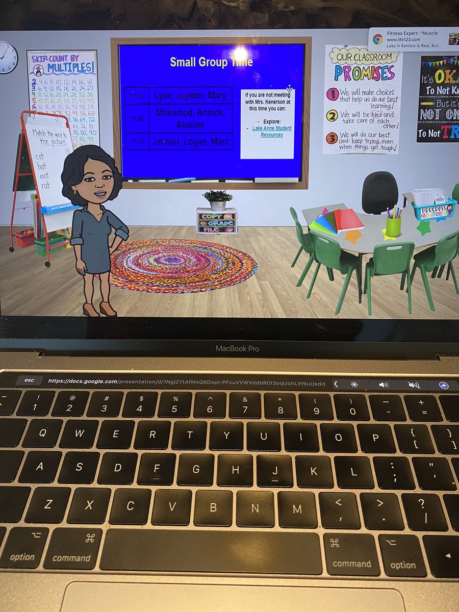 KenersonsMrs's tweet photo. First day of #virtual school with the #KenersonTribe 2020/2021. #HistoryInTheMaking @LakeAnneES #DolphinPride #FirstDayFairfax #FairfaxReady @fcpsnews #BitmojiClassroom #FirstDayPics https://t.co/FHMjKpEiyX
