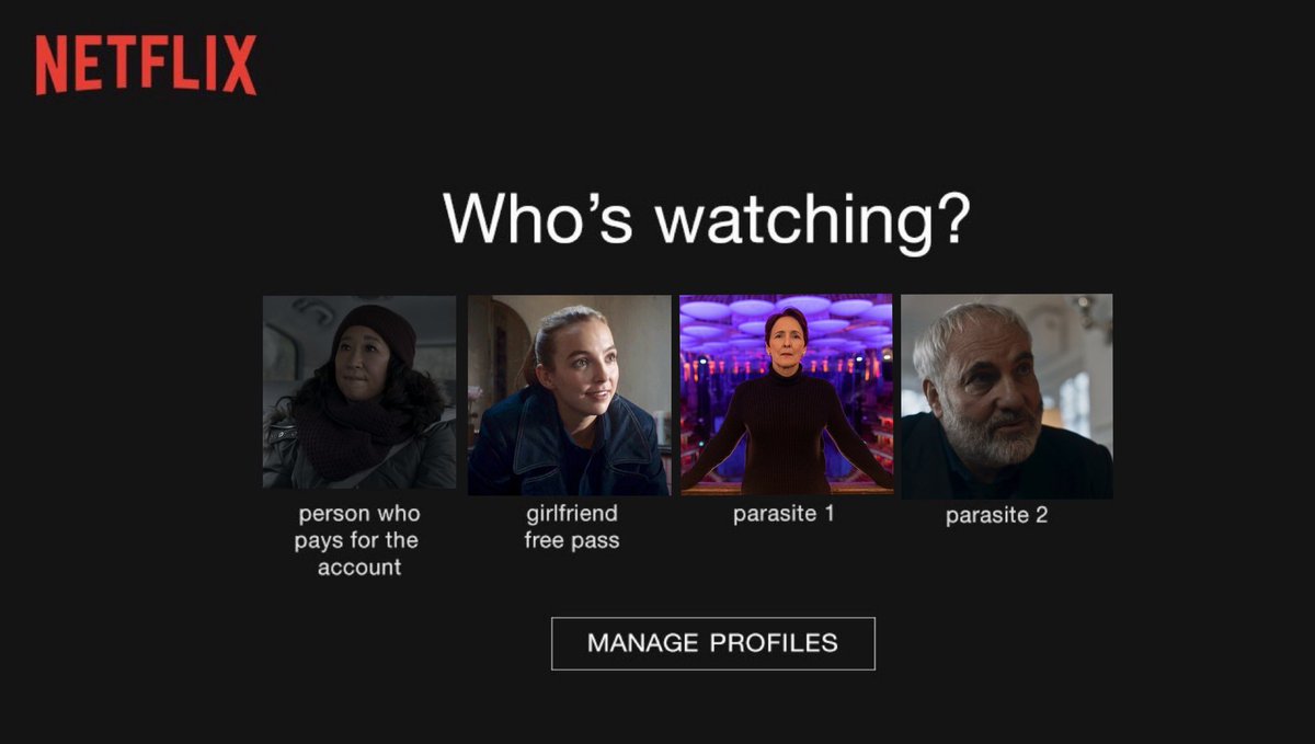 if killing eve characters had netflix