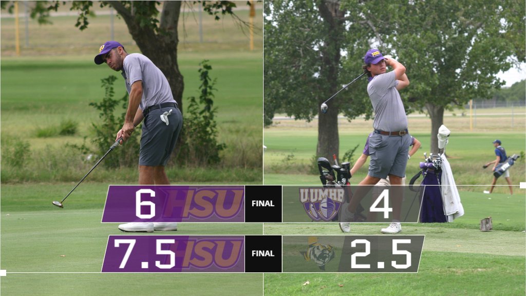 HSUAthletics's tweet photo. Cowboys Beat UMHB and ETBU In Men's Golf Match Play

https://t.co/GSgqXTSqSb https://t.co/wYJsr0xfR3