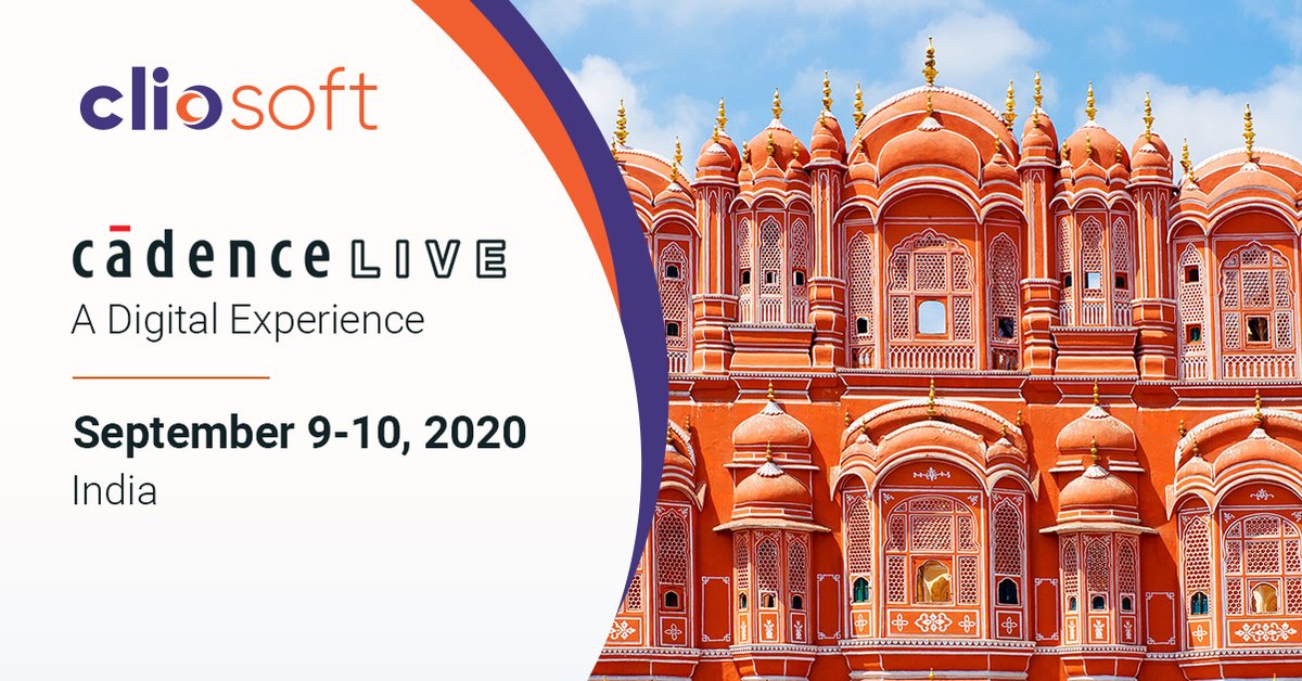 CliosoftInc's tweet photo. Two days of CadenceLIVE India kicks off today. Join us virtually today: https://t.co/4miPyaULqQ
@Cadence #CadenceLIVE #EDA #semiEDA #ChipDesign #semiconductor #WFH #workremote #virtualbooth #virtualtradeshow #IPreuse #designdatamanagement https://t.co/cdMO3Ru8gg