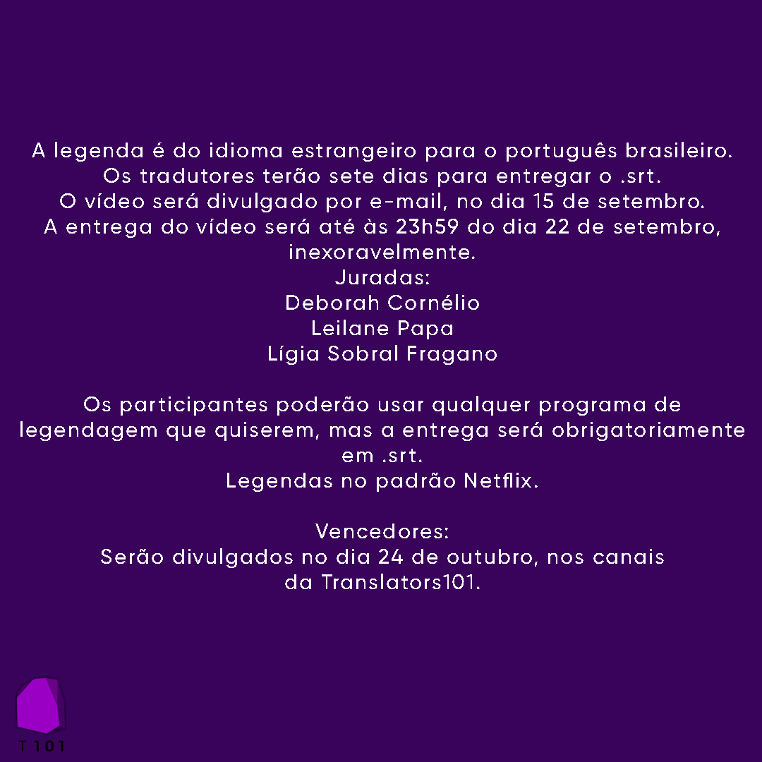 xltors101's tweet photo. Não perca essa chance de aparecer para a indústria da legendagem!
Se você ainda não é assinante Premium, faça sua assinatura AGORA em nosso site! Ainda dá tempo.
https://t.co/DounPG3zxP
#subjam #concurso #concursodelegendagem #legendagem https://t.co/7nzrQ5MddR