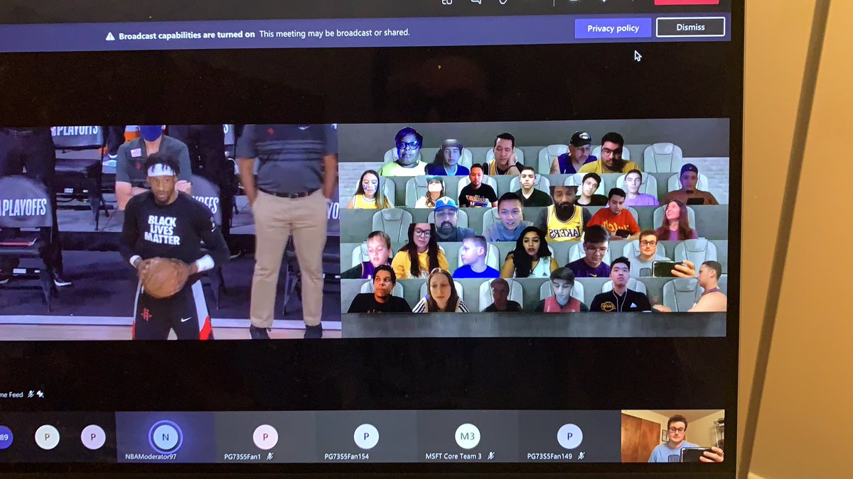 theoutcastspod's tweet photo. Let us know if you see Jack in the virtual crowd at the #Rockets #Lakers game!!!! Go PJ Tucker! https://t.co/QmNZBAJg6R