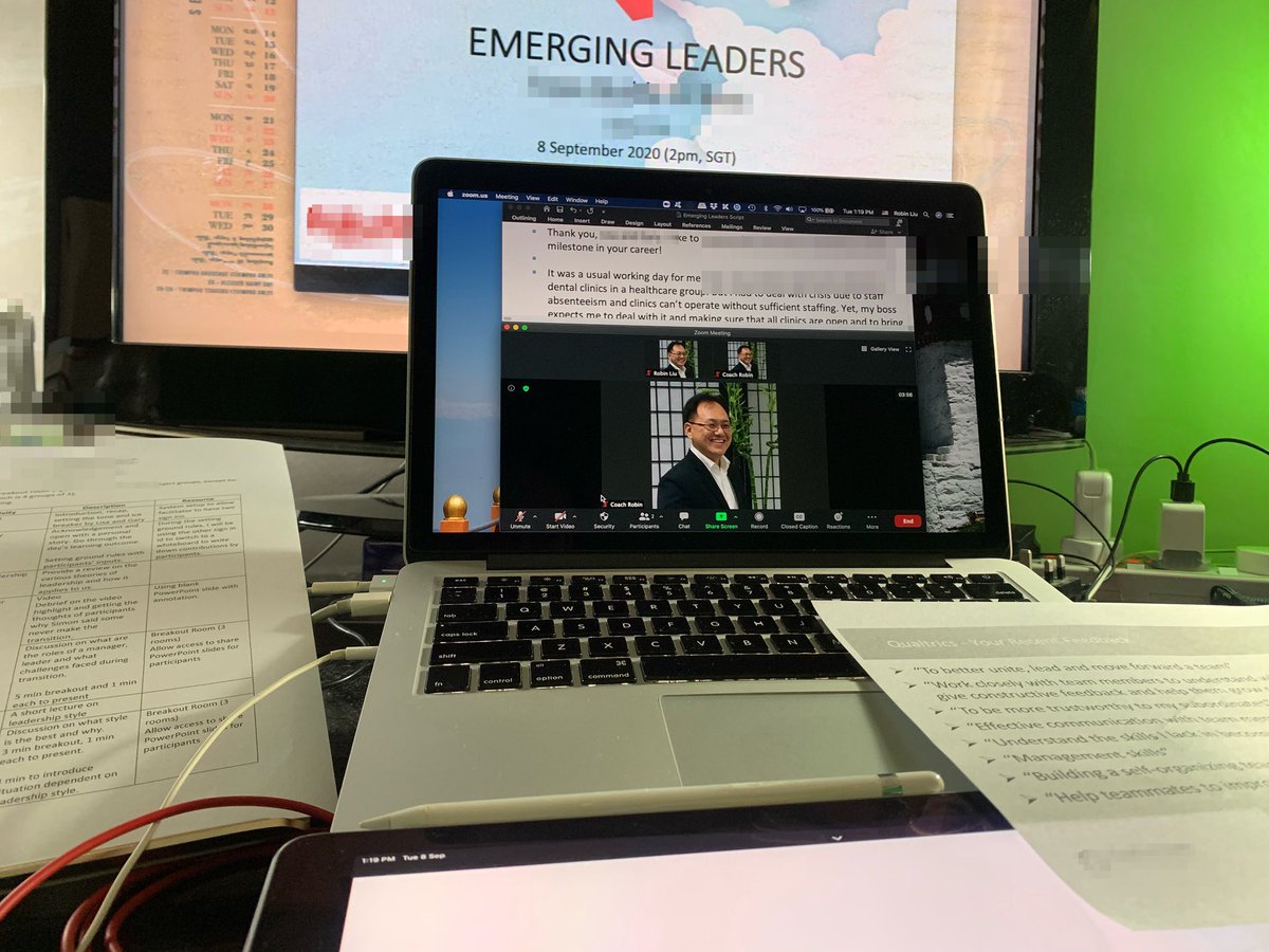 HappyRobinSG's tweet photo. Had a great and fun time conducting an Emerging Leaders online workshop for a company this afternoon. Really glad to be able to share some of my experiences and concepts that will help these new managers and leaders. 

#EmergingLeaders #Leadership #makeadifference
#HappyRobin https://t.co/3MKo8OpkxY