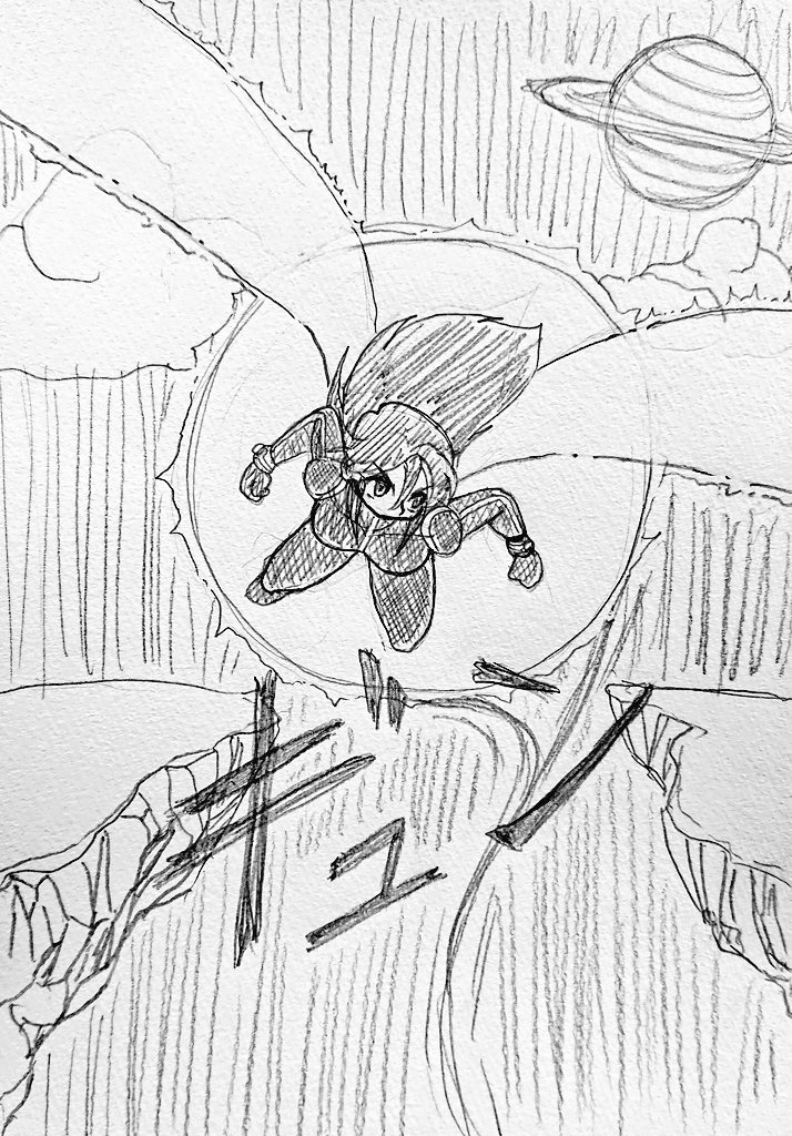 今日のお昼のお絵描き 