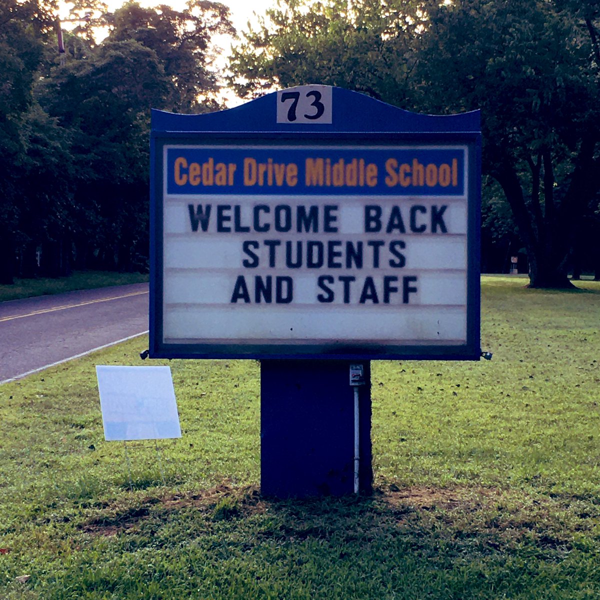 So happy to have our students and staff back! 💛💙🐎