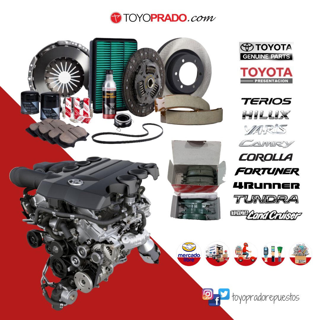 ToyoRepuestos's tweet photo. Toyoprado Repuestos, Donde Si Hay...! https://t.co/ub9KHlGcVK