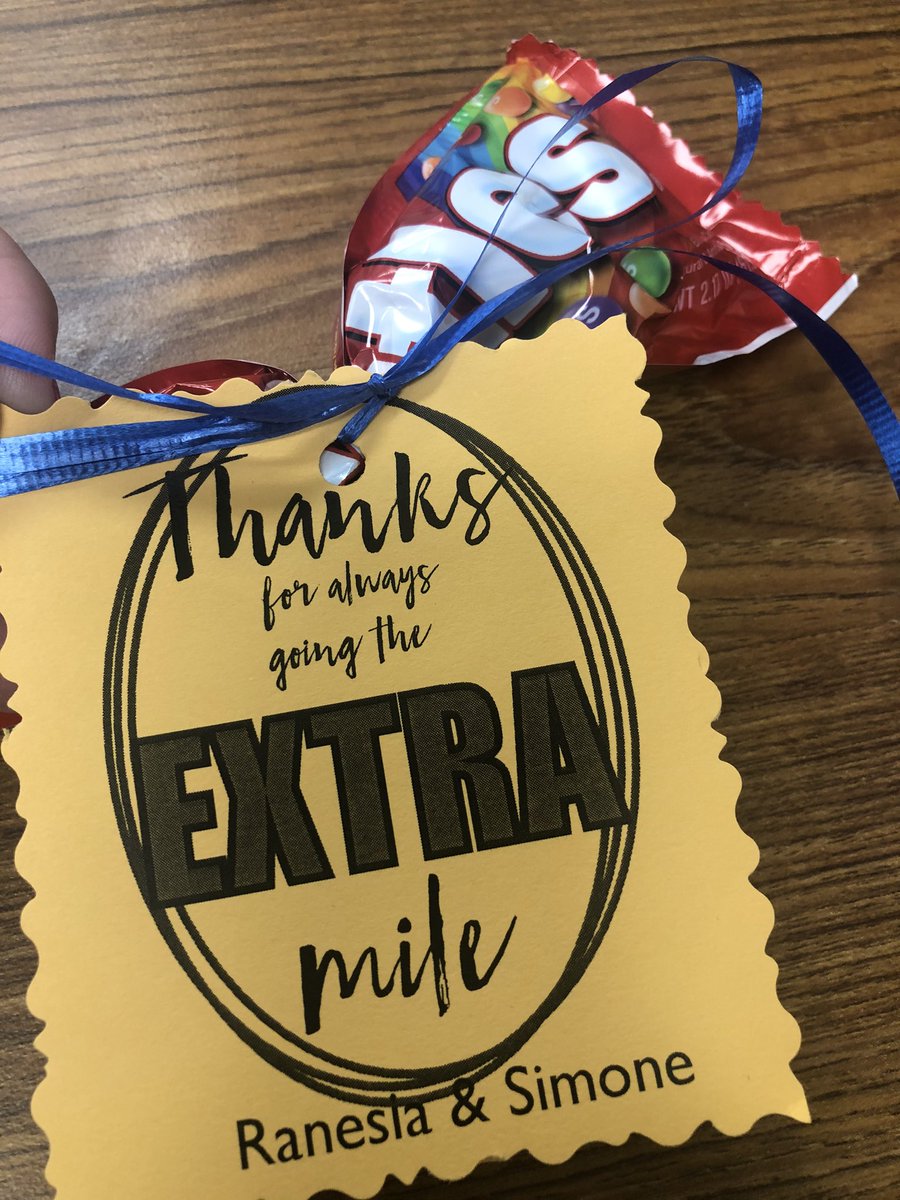 Today was such a great first [in person] day with my 7th graders! My awesome admins brought by sweet treats this afternoon, too! Thank you, <a href="/Simonejcannon/">Simone Cannon</a> and <a href="/RANESIAEDWARDS/">Ranesia Davenport Edwards, M.Ed. |Doctoral Student</a>! I’m looking forward to another great day of instruction @mc_mcmeans tomorrow!