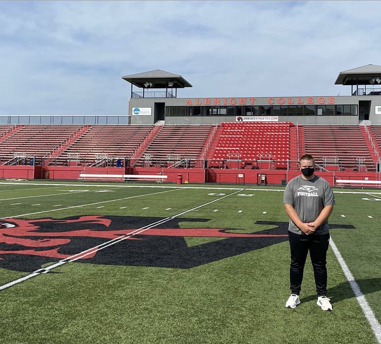 Sr. Aaron Hilliard has a great visit to Albright College (PA) this past weekend.
