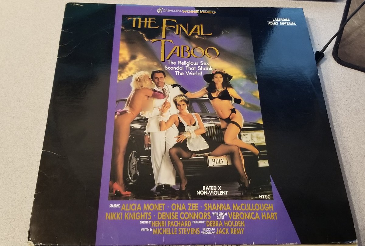 OK, pictures incoming. I'm gonna try to blur out stuff that's too explicit but this is probably not a good thread to watch at work. First film: The Final Taboo!This is a 1988 film that's about two televangelists trying to destroy each other... while having sex, I guess?