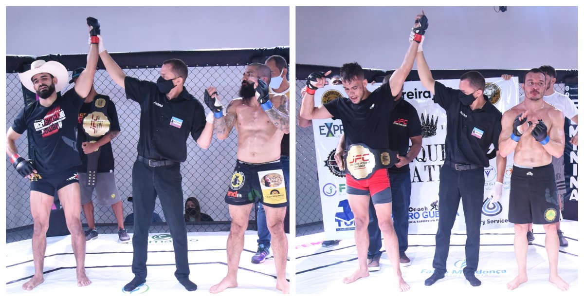 globoesporteES's tweet photo. Jacara Fight Combat 2 coroa novos campeões nas categorias peso-galo e peso-pena https://t.co/4RMsimw1Rz #MMA #MMACapixaba #Lutas #EsporteCapixaba #JFC #JacaraFight2 #JFC2 #JacaraFightCombat https://t.co/SsdLQQkzkq
