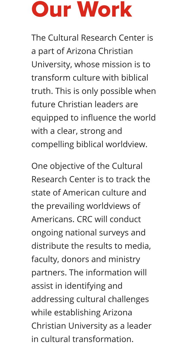 When you notice ACU's website indicates those who make a "financial investment" in CRC will enjoy "early access to research findings and publications" and "investors" will be invited to "special VIP briefings" w/ CRC's leaders, it makes one wonder about the "culture" at CRC. /12