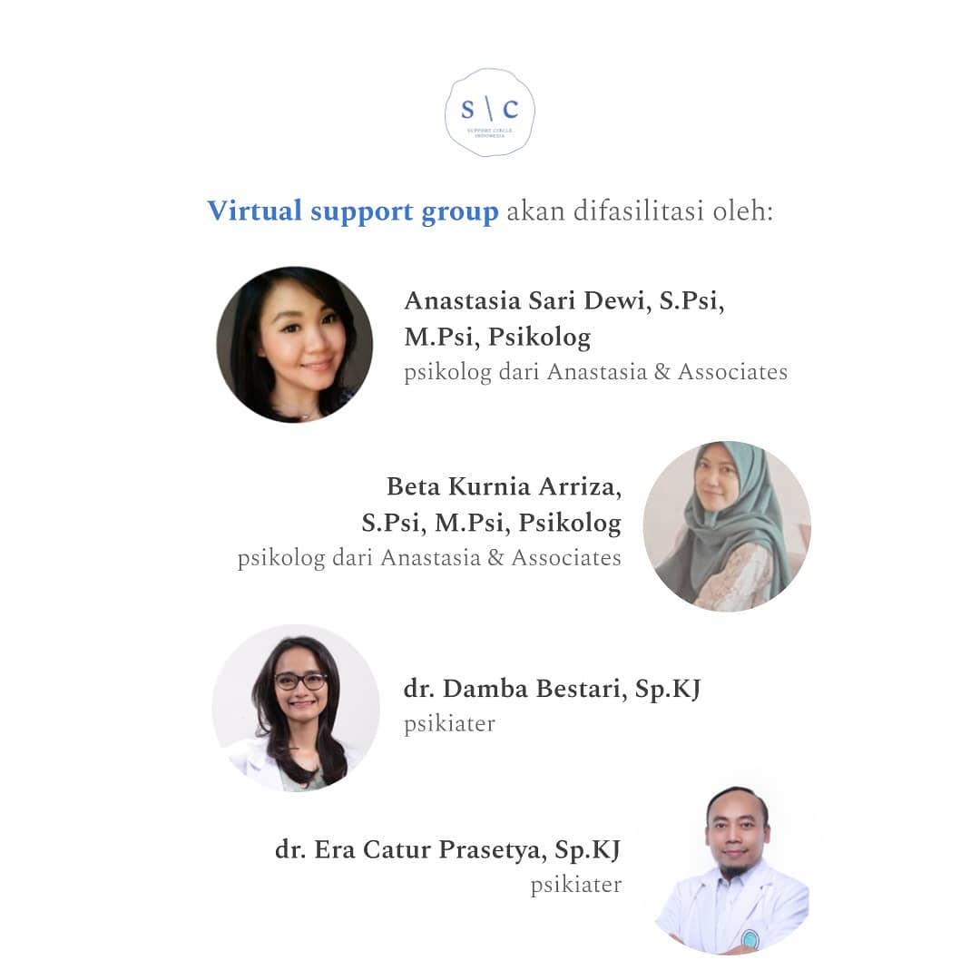 [Help RT] Setelah sesi virtual yang berjalan lancar bulan Mei kemarin, Support Circle kembali melaksanakan support group secara online untuk mendukung pembatasan sosial selama pandemi.⁣⁣⁣⁣ Link pendaftaran: linktr.ee/supportcircle.…

#SuicidePrevention #SuicidePreventionMonth