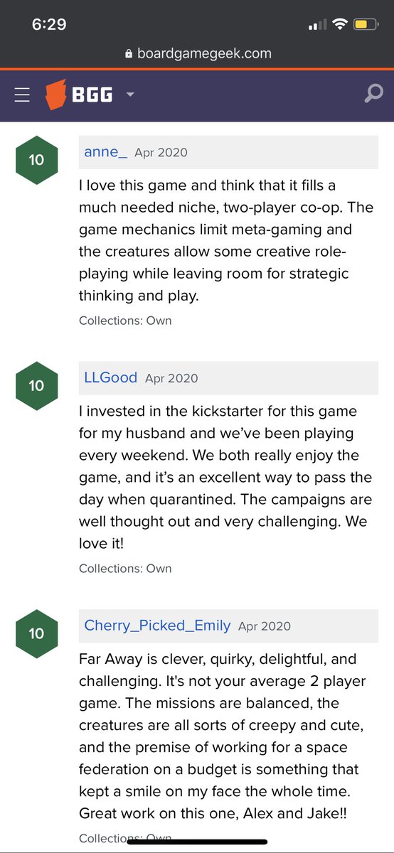CherryPikdGames's tweet photo. Creative Date Night activity: rate your favorite games on @boardgamegeek ... here are some of ours! Thanks to everyone who reviewed our game and left comments! #indieboardgame #supportindiedesigners #nerdydateideas https://t.co/nCZLt8EPtj