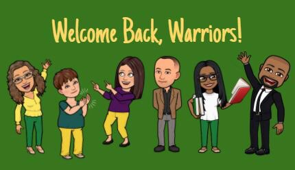 AshleyWalkerMEd's tweet photo. What a great first day! I loved seeing engaged students and dedicated teachers. Welcome back, Warriors! 💚💛 @hhs_prncpl @ehphelps @blandmr_Adm @AsprinKroll #PNog https://t.co/08DNdvh0nO
