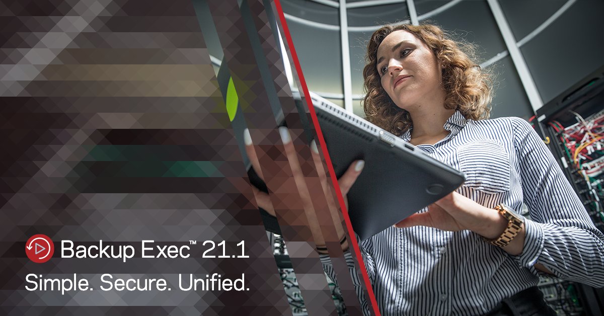 VeritasTechLLC's tweet photo. Introducing Backup Exec 21.1 with unified cloud, virtual and physical.

Read about the latest features in BE, including support for Azure and Amazon Cloud File Shares, Microsoft SQL Always On Availability Groups, and more: https://t.co/GCi34BsSSA https://t.co/jTYjaEpe6H