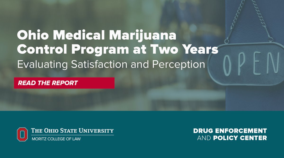 OSULawDEPC's tweet photo. Our latest report indicates continued dissatisfaction with the Ohio #MedicalMarijuana Control Program (#OMMCP), primarily based on pricing. The report builds on a previous survey conducted in 2019 by DEPC and @HarmReductionOH. 

➡ Read the report at https://t.co/Lu179ecVQS. https://t.co/61yAfuO3gC