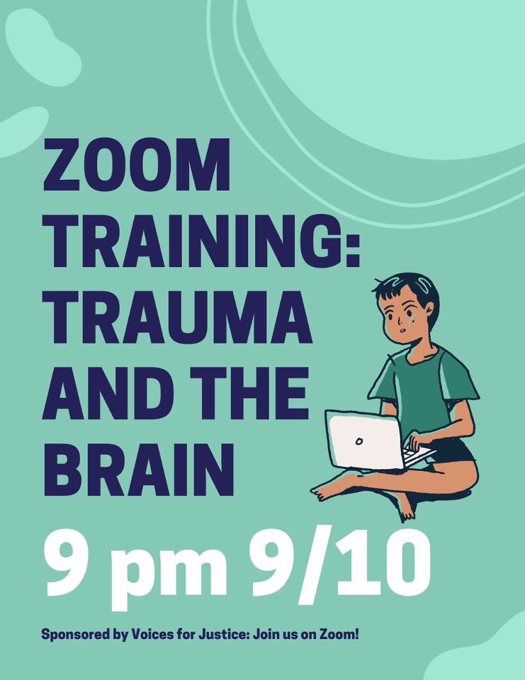 RUVOICES's tweet photo. Join us this Thursday on Zoom!!! This meeting will be centered on Trauma. We would love to have you there! https://t.co/MQnHnCv8ag