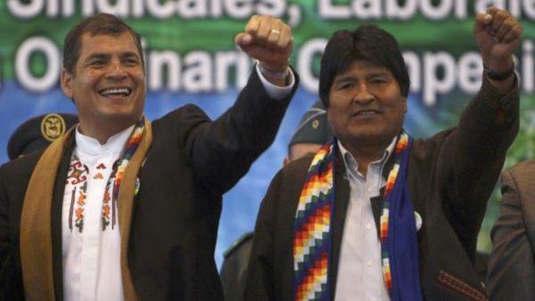 Indignación en toda la #PatriaGrande por inhabilitación judicial de las candidaturas de Evo Morales y Rafael Correa
Tanto miedo tienen los enemigos de la democracia a estos dos grandes‼️
Pero la voz d los pueblos no callará
Es la hora del recuento y de la marcha unida #JoséMartí