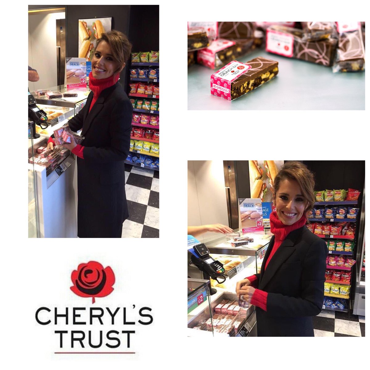 It’s been 5 years since Cheryl’s limited edition Belgian Chocolate Crunch bars were released, in partnership with Greggs, raising £100,000 for her Trust. Who misses their Cheryl chocolate fix? #CharityTuesday #CherylsTrust 🌹