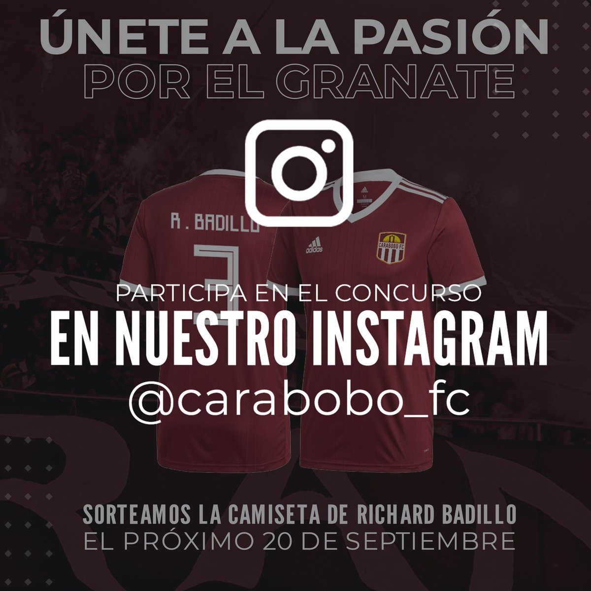 Carabobo_FC's tweet photo. #SorteoGranate 🇱🇻🔥 Únete a la pasión por el Granate y gana la camiseta de Richard Badillo ¡No dejes de participar!
https://t.co/oBtE5A6JJK https://t.co/OzGNl981SX