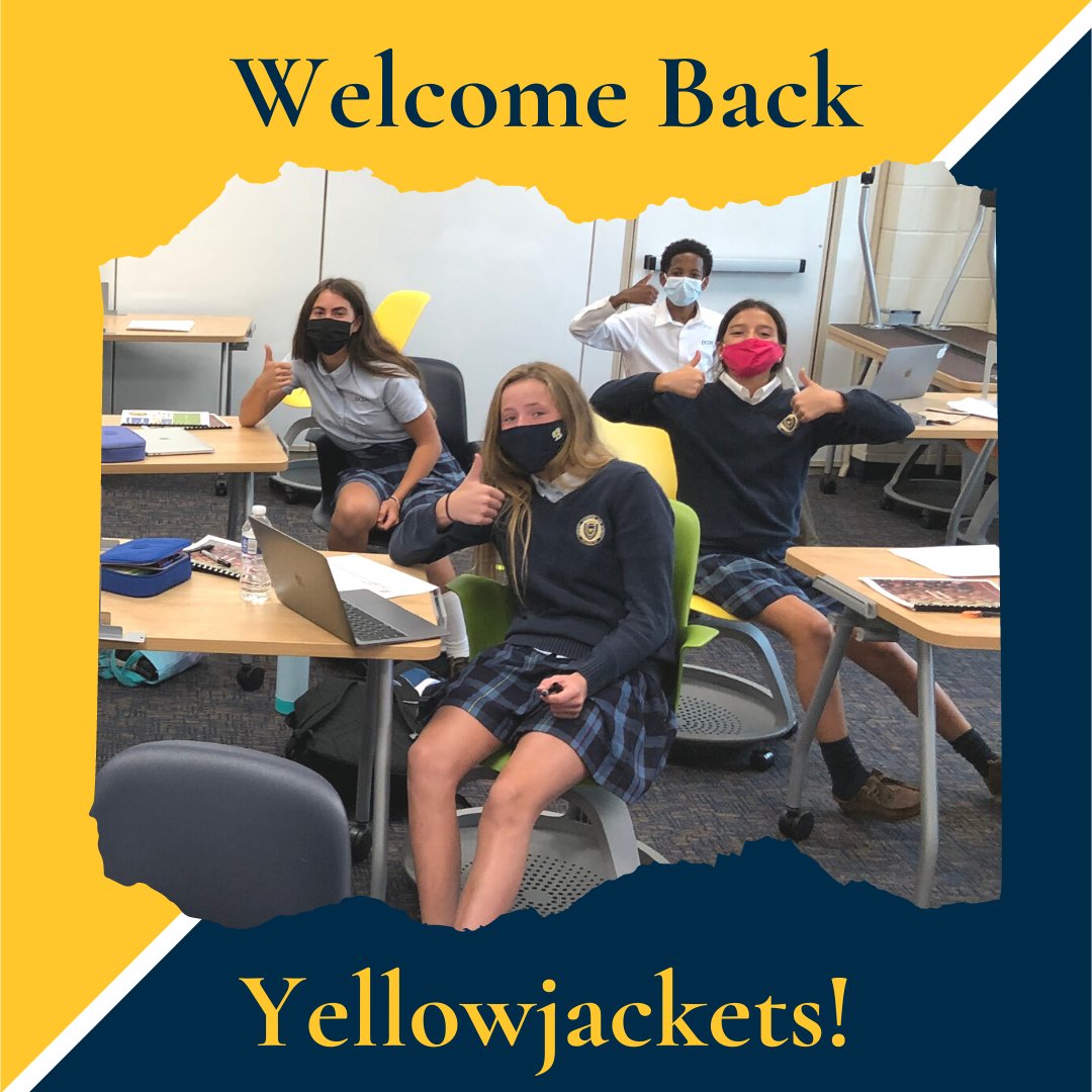 DCDSchool's tweet photo. Thumbs upπfrom some of our Middle School students on their first day back! The rain could not dampen our spirits as the DCDS community came back together again! #dcdsfirstday #dcds #firstday https://t.co/Xurv3aeBaP