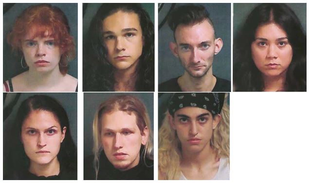 NYPDnews's tweet photo. On Friday, September 4th, these individuals were arrested for rioting during demonstrations in Manhattan. They were part of a large group breaking storefront windows. Our investigation into this incident continues. https://t.co/J1h1C2XCfh