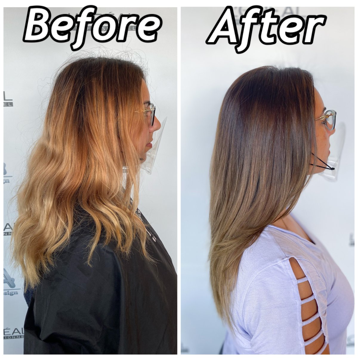 #Beautiful color repair by stylist Lianna at #LAHairDesign!
~
Call us for your color repair today💇‍♀️👱‍♀️