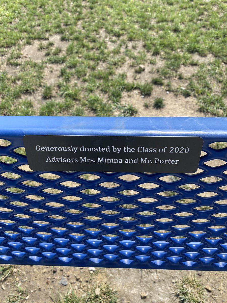 Todd_spinner's tweet photo. The class of 2020 purchased 2 benches for the front of the building. What a great DOUBLEBLUE addition to the entrance!  Thank you class of 2020!!  #BerlinPride!🐻✔️
@berlinbears2020 @OlentangySD @Tyson_Porter @MrsMimnaEnglish @Michellemimna https://t.co/4VpjgJidlM