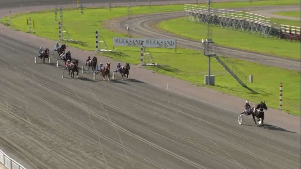 mlarsgard's tweet photo. Jaaa! 😭🙏 Smaragd vinner sin debut idag trots startgalopp och trög inledning på 34,6g sista 500 på 26,0 🤩🤩 Så otroligt tacksam för tränare Emilia Leo och bästa företrädare @LinnAndersson82  som gett oss en riktig pangstart på detta äventyr 🙏 #NorrlandsSmaragd https://t.co/yMC7Wjubkt