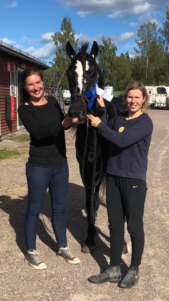 mlarsgard's tweet photo. Jaaa! 😭🙏 Smaragd vinner sin debut idag trots startgalopp och trög inledning på 34,6g sista 500 på 26,0 🤩🤩 Så otroligt tacksam för tränare Emilia Leo och bästa företrädare @LinnAndersson82  som gett oss en riktig pangstart på detta äventyr 🙏 #NorrlandsSmaragd https://t.co/yMC7Wjubkt