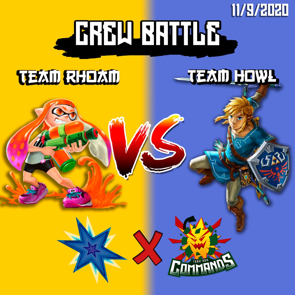 TNC_Smash's tweet photo. Este Viernes en conjunto con @Team_SyC_Smash, vamos a tener la Crew Battle:

*Team Howl vs Team Rhoam*

Una Crew Battle donde los capitanes @Howl_SSBU y @Rhoam_ se estarán enfrentando en equipos 9 vs 9, con participación de jugadores de TNC y SyC.

Los esperamos!! 😁

#GoTNC https://t.co/nRB7wbsSmH