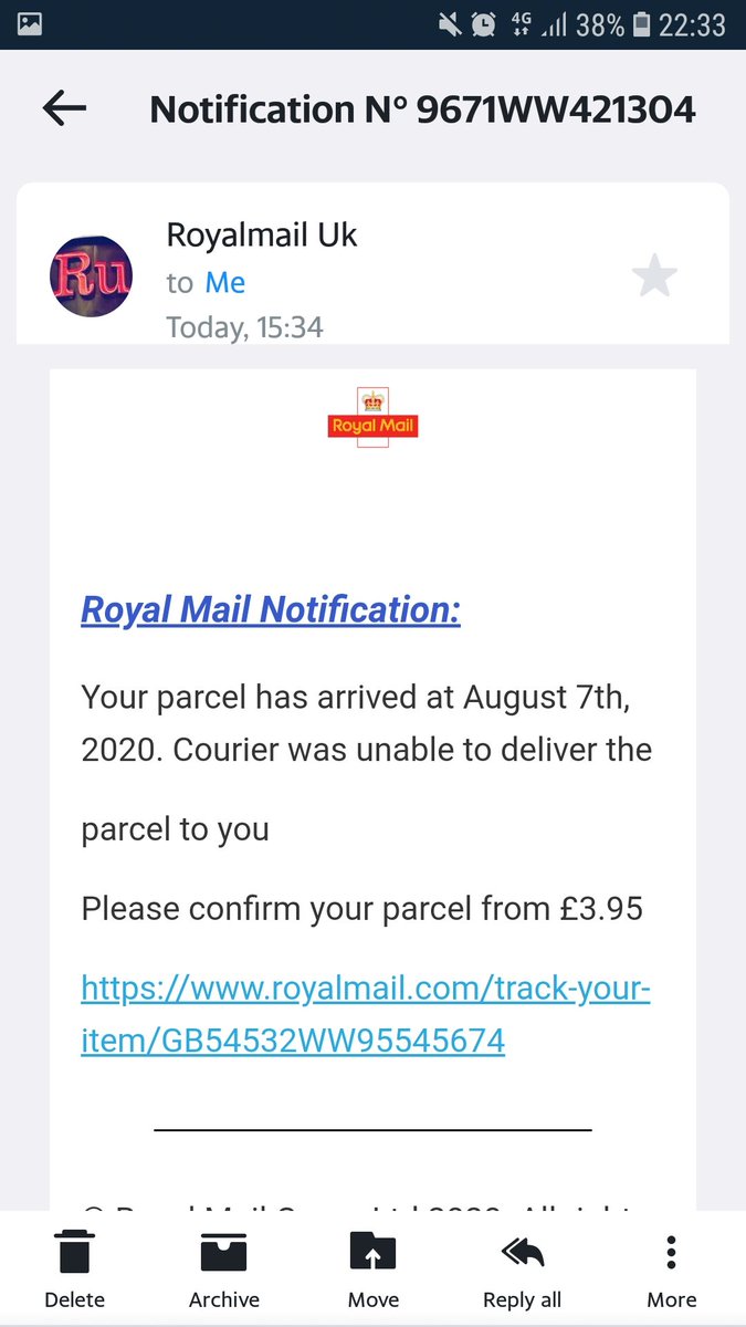 MelMacRae's tweet photo. @RoyalMailHelp  almost completed this..but on second look a bit suspicious! https://t.co/4LEh1i10xt